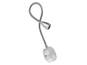 LED Bedside Reading Light Flexible Gooseneck Wall Lamp Night Lights for Bedroom (Brushed Silver, Warm White, 3W) LED Bedside Reading Light Flexible Gooseneck Wall Lamp Night Lights for Bedroom (Brushed Silver, Warm White, 3W)
