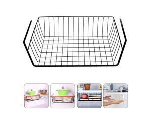 2Pcs Storage Container Punch-free Hanging Drawer Style Under Shelf Iron Organizer Rack Basket 2Pcs Storage Container Punch-free Hanging Drawer Style Under Shelf Iron Organizer Rack Basket