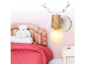 220V Nordic Wooden Creative Personality Antler Wall Lamps Iron Art Europe Wall Lamps for Living Room Bedroom Bathroom with G80 Bulbs (Warm Light, Black) 220V Nordic Wooden Creative Personality Antler Wall Lamps Iron Art Europe Wall Lamps for Living Room Bedroom Bathroom with G80 Bulbs (Warm Light, Black)