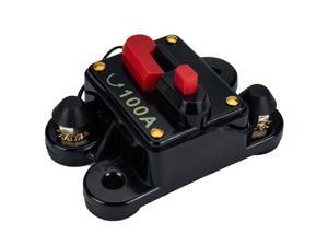 12V-24V 100A Self-recovery Home Solar System Circuit Breaker Reset Fuse Inverter with Dust Cap (Black) 12V-24V 100A Self-recovery Home Solar System Circuit Breaker Reset Fuse Inverter with Dust Cap (Black)