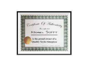 Michael Scott Quality Seyko Timepiece Certificate Of Authenticity The Office TV Michael Scott Quality Seyko Timepiece Certificate Of Authenticity The Office TV