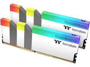 Thermaltake TOUGHRAM RGB 64GB (2x32GB) DDR4 3600MHz C18 1.35V DIMM Desktop Gaming Memory, White, R022R432GX2-3600C18A Thermaltake TOUGHRAM RGB 64GB (2x32GB) DDR4 3600MHz C18 1.35V DIMM Desktop Gaming Memory, White, R022R432GX2-3600C18A