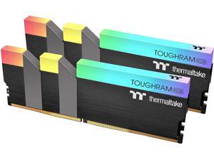 Thermaltake TOUGHRAM RGB 32GB (2x16GB) DDR4 3200MHz C16 1.35V DIMM Desktop Gaming Memory, Black, R009D416GX2-3200C16A Thermaltake TOUGHRAM RGB 32GB (2x16GB) DDR4 3200MHz C16 1.35V DIMM Desktop Gaming Memory, Black, R009D416GX2-3200C16A