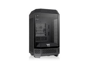 Thermaltake Tower 250 Black Mini-ITX Mini Tower 2x120mm CT Fans Included 360mm Radiator Support 360mm GPU Clearance Dual Chamber CA-1Z9-00S1WN-00