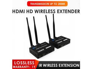 200M (656FT) Wireless Wifi  HDMI Extender Transmitter Receiver Video Converter 2.4G/5GHz Wireless Transmission HDMI Sender DVD PC to TV