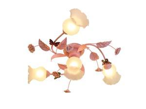 OOVOV Cute Flowers Girl's Room Ceiling Lights Romantic Princess Room Pendant Lamps Bedroom Ceiling Lamp Chandelier