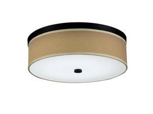 OOVOV LED Round Fabric Bedroom Ceiling Light American Simple Dining Room Ceiling Lamp Study Room Ceiling Lamps (white)