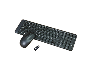 Logitech MK220 2.4GHz RF Wireless Optical Sensor 1000dpi Mouse and Keyboard Combo-Black