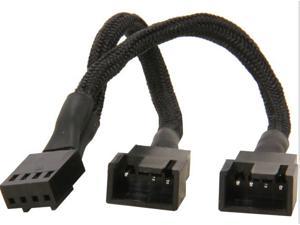 5 pcs/Set Silverstone CPF01 3.94" One-to-two PWM Fan Splitter Cable 3 Connector Number