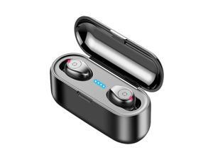 F9 TWS Wireless Bluetooth V5.0 Headphone,LED HIFI Mini In-ear Headset With Mic and 2000mAh charging case – Black F9 TWS Wireless Bluetooth V5.0 Headphone,LED HIFI Mini In-ear Headset With Mic and 2000mAh charging case – Black