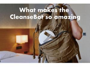 CleanseBot World's First Bacteria Dust Mites Killing Robot UV Light Sterilizer Sanitizer Disinfection Robot for Home Household Bed Safa Travel - White(Sterilizing Rate 99.99%) CleanseBot World's First Bacteria Dust Mites Killing Robot UV Light Sterilizer Sanitizer Disinfection Robot for Home Household Bed Safa Travel - White(Sterilizing Rate 99.99%)