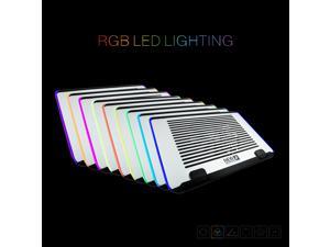 1STPLAYER BLACK SIR C7 Cooling Pad , Laptop/Notebook Cooler for 13”~17” Laptops with RGB LED Effects,20cm Silent Fan ,3-Level Height Setting,Adjustable Fan Speed