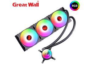 Great Wall CPU Water Cooler RGB AURA SYNC Heatsink for Computer Intel LGA 1150 1151 1155 2011 AM4 Cooler ARGB Water Cooling PC 360i Great Wall CPU Water Cooler RGB AURA SYNC Heatsink for Computer Intel LGA 1150 1151 1155 2011 AM4 Cooler ARGB Water Cooling PC 360i
