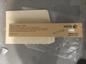 XEROX PHASER 7800 PRINTER, GENUINE BLACK METERED TONER CARTRIDGE - 106R01581