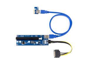 Kingwin PCI-e 1x-16x PWR 6p Powered Adapter Card Flexible Extension SATA To 6pin Cable Kingwin PCI-e 1x-16x PWR 6p Powered Adapter Card Flexible Extension SATA To 6pin Cable