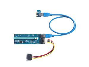 Kingwin PCI-e 1x-16x PWR 4p Powered Adapter Card Flexible Extension SATA to Molex Cable Kingwin PCI-e 1x-16x PWR 4p Powered Adapter Card Flexible Extension SATA to Molex Cable
