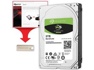 Fantom Drives 5TB Hard Drive Upgrade Kit with Seagate BarraCuda ST5000LM000 (2.5" / 15mm) and Fantom Drives Cloning Software Inside USB Flash Drive