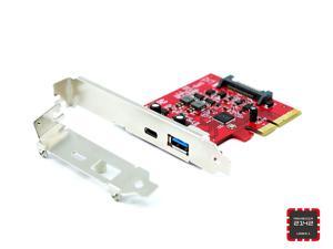 Fantom Drives PCIe USB 3.1 Gen 2 10Gbps Type-C + Type-A Host Adapter Asmedia 2142 Chipset Fantom Drives PCIe USB 3.1 Gen 2 10Gbps Type-C + Type-A Host Adapter Asmedia 2142 Chipset