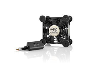 AC Infinity MULTIFAN S1, Quiet 80mm USB Fan for Receiver DVR Playstation Xbox Computer Cabinet Cooling