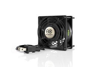 AC Infinity AXIAL 9238, Muffin Axial Cooling Fan, 115V AC 92mm by 92mm by 38mm High Speed AC Infinity AXIAL 9238, Muffin Axial Cooling Fan, 115V AC 92mm by 92mm by 38mm High Speed