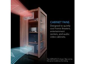 AC Infinity AIRPLATE S2, Quiet Cooling Blower Fan System with Speed Control, for Home Theater AV Cabinet Cooling AC Infinity AIRPLATE S2, Quiet Cooling Blower Fan System with Speed Control, for Home Theater AV Cabinet Cooling