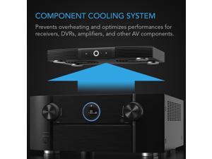 AC Infinity AIRCOM S7, Quiet Cooling Blower Fan System 12" for Receivers, Amps, DVR, AV Cabinet Components AC Infinity AIRCOM S7, Quiet Cooling Blower Fan System 12" for Receivers, Amps, DVR, AV Cabinet Components