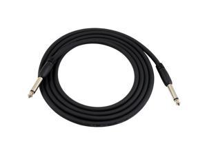 Guitar Instrument Audio Cable - 1/4 Inch Straight Instrument Cable - 20 Foot (Black)