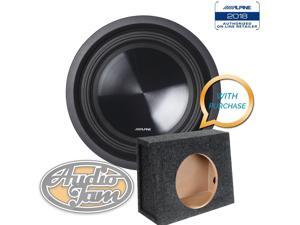 Alpine SWT-10S4 10" Subwoofer (4O) + 10TK Vented Subwoofer Enclosure Box (BUNDLE PACKAGE) Alpine SWT-10S4 10" Subwoofer (4O) + 10TK Vented Subwoofer Enclosure Box (BUNDLE PACKAGE)