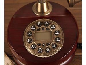Vintage Antique Retro Caller ID Handset Desk wood Telephone Hand-free Brown Vintage Antique Retro Caller ID Handset Desk wood Telephone Hand-free Brown