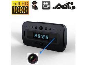 Full HD 1920*1080P Desk Table Alarm Clock Mini Hidden Camera DVR Recorder IR Night Vision with Motion Detection Remote Control