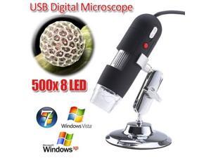2MP USB Digital Microscope Video Zoom Magnifier Camera PC 50X-500X 8 LED Light 2MP USB Digital Microscope Video Zoom Magnifier Camera PC 50X-500X 8 LED Light
