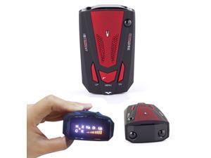 Car Anti-Police GPS Radar Detector Speed Laser Detector Alarm 360 Degree 16 Band X K NK Ku Ka Laser VG-2 V7 LED-(Red)