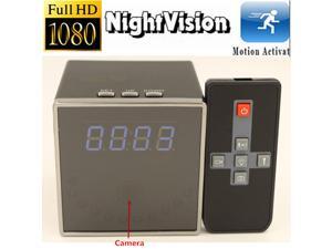 KSRolayer@1080P Spy HD Hidden Camera Clock Night Vision Motion Detection Video Recorder Cam with Remote Control (Black) KSRolayer@1080P Spy HD Hidden Camera Clock Night Vision Motion Detection Video Recorder Cam with Remote Control (Black)