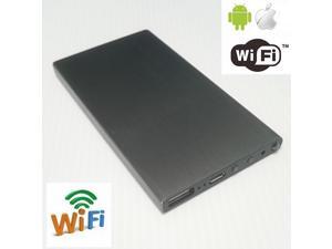 1080P WIFI P2P IP Mini SPY Camera Hidden DVR 5000mAh USB Battery Power Bank Nanny Camcorder IR Night Motion Detection for Phone (Black)