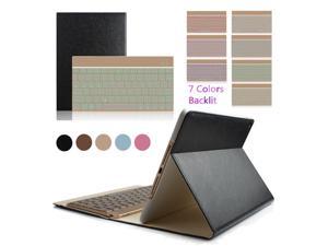 iPad Pro 9.7" Colorful 7 Colors Backlit Aluminium Bluetooth Keyboard Flip Magnetic PU Leather Case Smart Cover(Black) iPad Pro 9.7" Colorful 7 Colors Backlit Aluminium Bluetooth Keyboard Flip Magnetic PU Leather Case Smart Cover(Black)