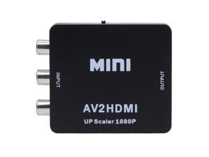 Mini Composite AV CVBS 3RCA To HDMI Video Converter Adapter 720p 1080p AV2HDMI Upscaler(Black) Mini Composite AV CVBS 3RCA To HDMI Video Converter Adapter 720p 1080p AV2HDMI Upscaler(Black)