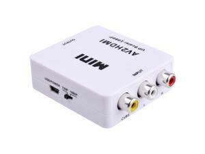 Mini Composite AV CVBS 3RCA To HDMI Video Converter Adapter 720p 1080p AV2HDMI Upscaler(White) Mini Composite AV CVBS 3RCA To HDMI Video Converter Adapter 720p 1080p AV2HDMI Upscaler(White)