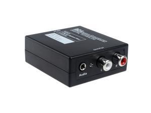 Mini 24bit D2A Audio Converter Digital to Analog Optical Coaxial Toslink to Analog RCA L/R Audio Converter Box(Black) Mini 24bit D2A Audio Converter Digital to Analog Optical Coaxial Toslink to Analog RCA L/R Audio Converter Box(Black)