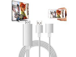 Cell Phone to HDMI TV Mirroring Cable Support iOS and Android to 1080P HDTV Cord for iOS and Android and Type C USB 3.1 Devices(Plug and Play ) Cell Phone to HDMI TV Mirroring Cable Support iOS and Android to 1080P HDTV Cord for iOS and Android and Type C USB 3.1 Devices(Plug and Play )