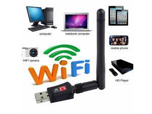 150 Mbps Mini Wireless USB WiFi Network Adapter LAN Card w/Antenna 802.11N For PC