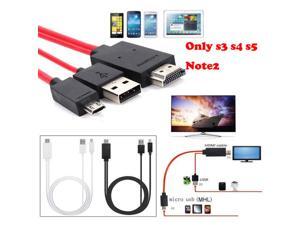 MHL 11 Pin Micro USB to Hdmi Adapter Cable 1080p Hdtv for Samsung Galaxy S5, S4, S3, Note 3, Note 2, Galaxy Tab 3 8.0, Tab 3 10.1, Tab Pro, Galaxy Note 8, Note Pro 12.2 6 Feet(Red) MHL 11 Pin Micro USB to Hdmi Adapter Cable 1080p Hdtv for Samsung Galaxy S5, S4, S3, Note 3, Note 2, Galaxy Tab 3 8.0, Tab 3 10.1, Tab Pro, Galaxy Note 8, Note Pro 12.2 6 Feet(Red)
