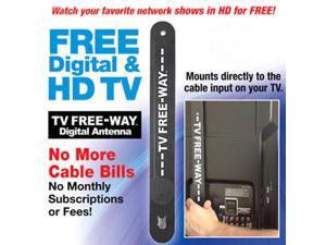 New TV Free Away Digital TV Antenna 35 Mile Range HDTV Indoor with 9.8 Feet Coax Cable New TV Free Away Digital TV Antenna 35 Mile Range HDTV Indoor with 9.8 Feet Coax Cable