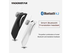 Smart Voice Translator.Wireless Bluetooth Translator Headset 28 Languages Portable Translator Headset Smart Dual Mode Bluetooth Headset Voice Device Support A2DP HFP with APP