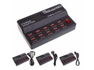 60W 10 Ports Smart USB Charger Travel Wall Charger Adapter Rapid Desktop Charging Station Socket with Auto Detective Technology for Universal Devices 60W 10 Ports Smart USB Charger Travel Wall Charger Adapter Rapid Desktop Charging Station Socket with Auto Detective Technology for Universal Devices
