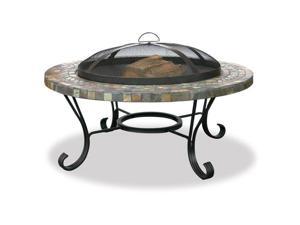 Wt Livinghotspot Solid Base Revolver Fire Pit W Wooden Top