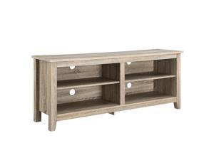 58" Natural Wood TV Stand Console