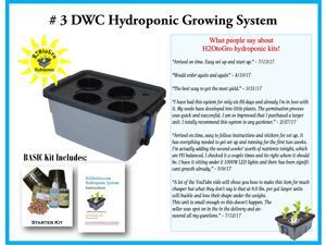 DWC Self-watering TopFeed BUBBLER Hydroponic Complete system # 12 H2OtoGro 