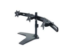 Amer Mounts Stand Based Triple Monitor Mount for three 15"-24" LCD/LED Flat Panel Screens Amer Mounts Stand Based Triple Monitor Mount for three 15"-24" LCD/LED Flat Panel Screens