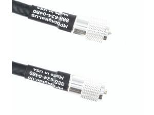 Times Microwave LMR-400 Coaxial Cable Jumpers - Silver/Teflon PL-259 UHF Male Soldered Connectors - US Made - (100 ft) Times Microwave LMR-400 Coaxial Cable Jumpers - Silver/Teflon PL-259 UHF Male Soldered Connectors - US Made - (100 ft)