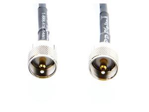 RG-58 Coaxial Cable Pigtail Jumper, MILSPEC MIL-C-17 RF - PL-259 (UHF male) connectors - US MADE - 4 FT RG-58 Coaxial Cable Pigtail Jumper, MILSPEC MIL-C-17 RF - PL-259 (UHF male) connectors - US MADE - 4 FT